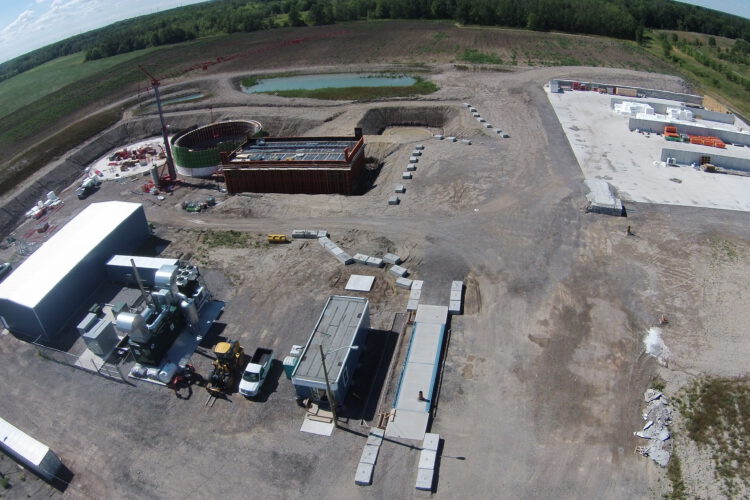 Biodigester Aerial Shot